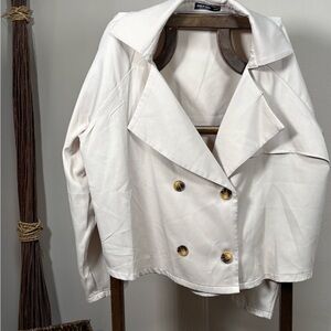 Crop Trench Coat